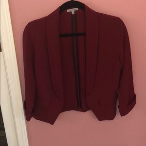 maroon business blouse